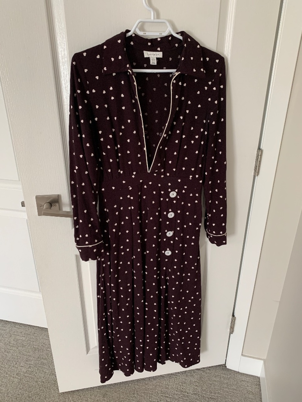 Topshop Adorable Size 4 Dress with Hearts
